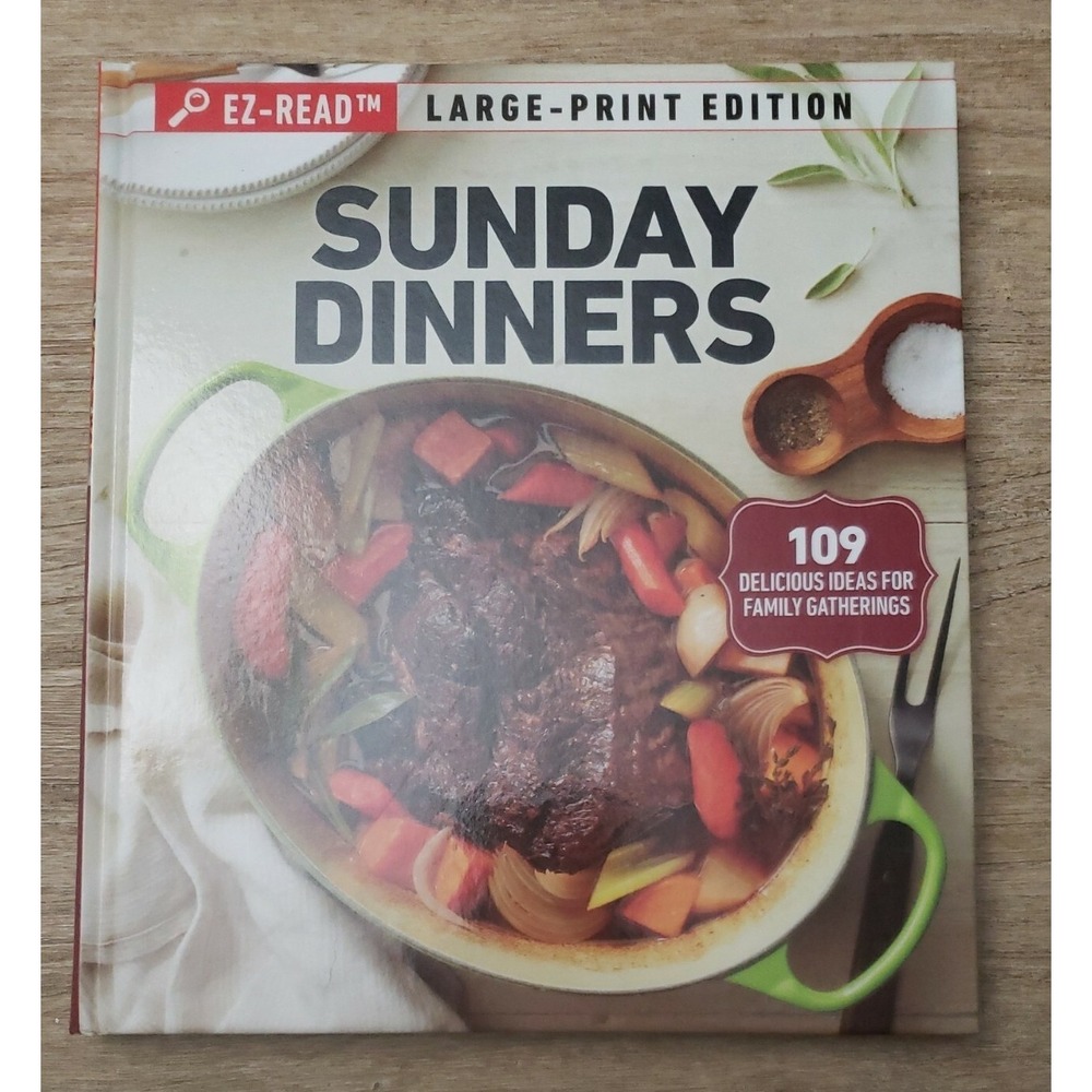 Taste of Home Sunday Dinners - EZ-Read Large Print Edition (Hardcover)